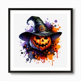 Halloween Witch Hat Art Print