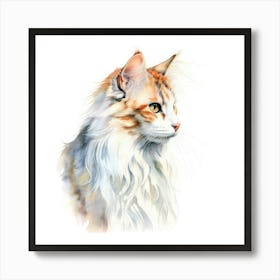 American Curl Cat Portrait 1 Art Print