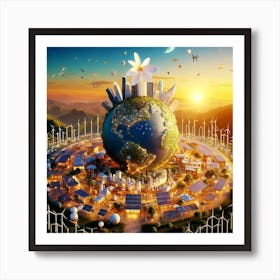 Planet Earth Art Print