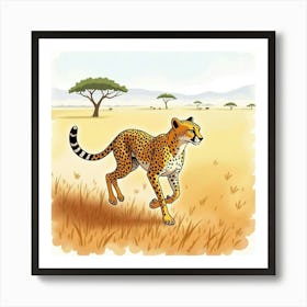 Cheetah 1 Art Print