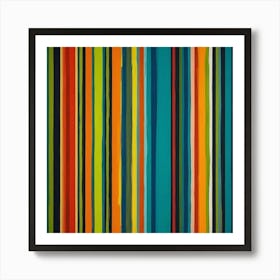 Colorful Stripes Art Print