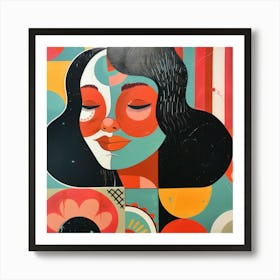 Retro Glamour Pop Art 1 Art Print