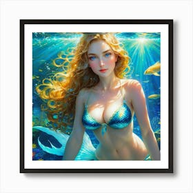 Mermaid iut Art Print