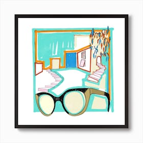 Sunglasses In Greece Art Print