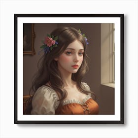 Portrait Of A Girl 2 Art Print