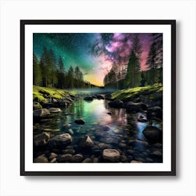 Milky River 1 Art Print