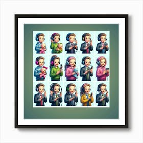 Pictures that keep youths smiling Art Print