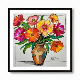 Flowers In A Vase Art Print