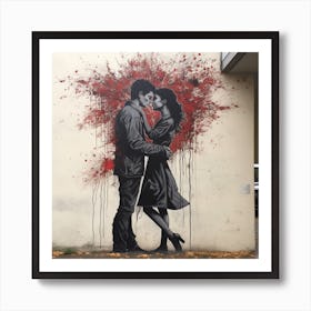 Love between couple Art Print