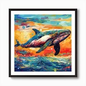 Orca Whale Painting Art Print