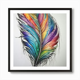 Feather Feather Feather 12 Art Print