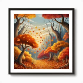 Autumnal Enchantment Art Print