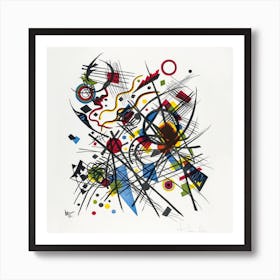 Lithographie Fur Die Vierte Bauhausmappe, Kandinsky Art Print