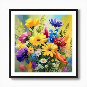 Flowers In A Vase 6 Art Print