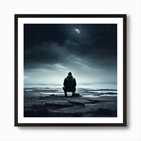 Abstract Loneliness Darkness Poster