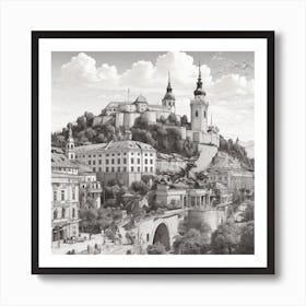 Castle On The Hill Art Print