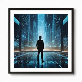 Futuristic Businessman 14 Art Print
