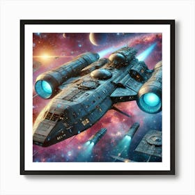 Celestial Class Exploration Ship Converted Art Print