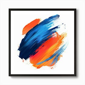 Abstract Brush Strokes 5 Art Print