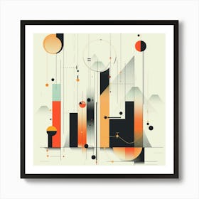 Abstract Cityscape 2 Art Print