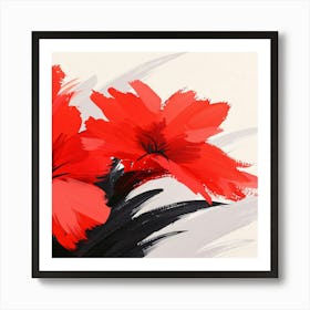 Red Flowers Art Print