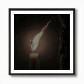 Candle In The Dark Art Print