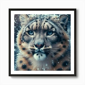 Snow Leopard 17 Art Print