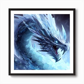 Ice Dragon 1 Art Print