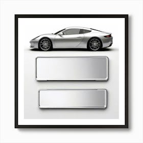 Mock Up Blank Plates Vehicle Customizable Registration Auto Metal Template Unprinted Clea (29) Art Print