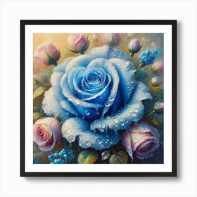 Blue Rose 1 Art Print