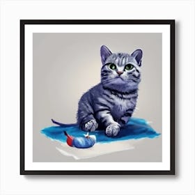 Kitten Painting 1 Art Print