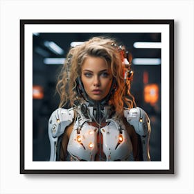 Futuristic Woman 19 Art Print