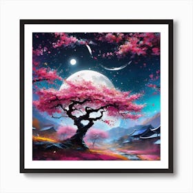Cherry Blossom Tree 8 Art Print