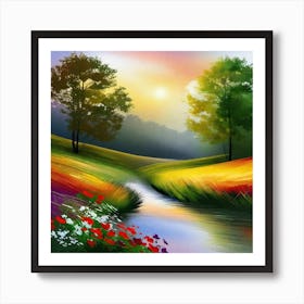 Landscape Painting 203 Poster