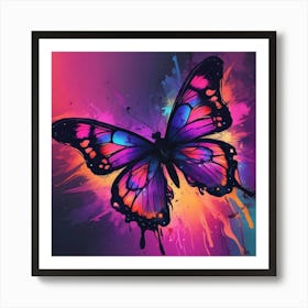 Butterfly Painting 319 Art Print