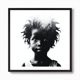Child's Face : Shadow's Symphony Art Print