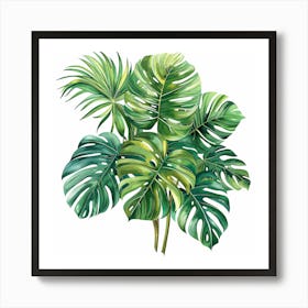 Monstera Leaves Art Print