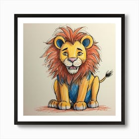 Lion Cub 3 Art Print