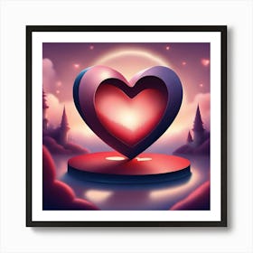 Heart Of Love Art Print