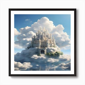 Castle In The Clouds Art Print