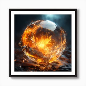 Fire Ball Art Print