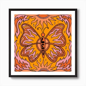 Leo Butterfly Art Print