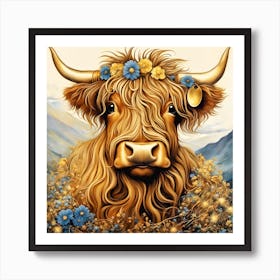 Highland Cow Art Print