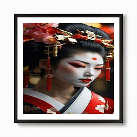 Geisha 2 Art Print