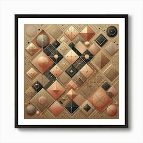 Abstract Geometric Pattern Art Print