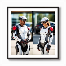 Building A Strong Futuristic Suit Like The One In The Image Requires A Significant Amount Of Expertise, Resources, And Time 10 Art Print