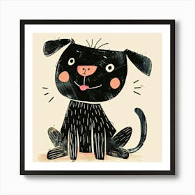 Charming Illustration Dog 2 Art Print