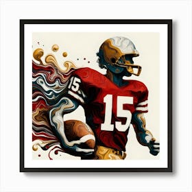 Mahomes Football Greatness Art Print