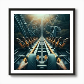 Roller Coaster Ride 1 Art Print
