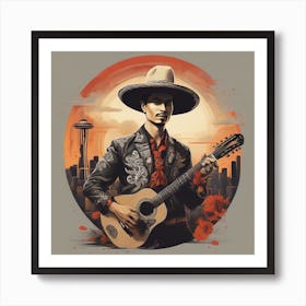 Mexican mariachi 1 Art Print